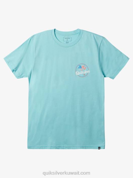 تي شيرت منسم النخيل Quiksilver رجال 6800236 الملاك الأزرق