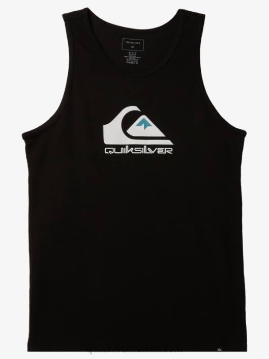 دبابة شعار كبير Quiksilver رجال 6800262 أسود