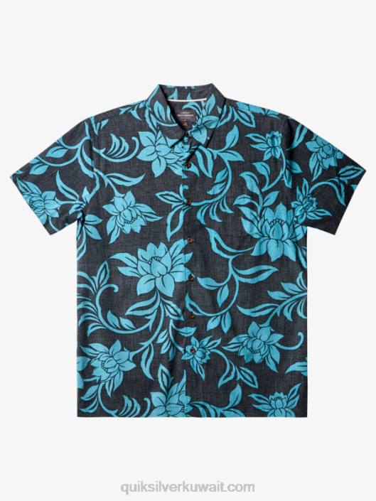 المائي قميص كل عطلة نهاية الأسبوع بأكمام قصيرة Quiksilver رجال 6800287 أسود في نهاية كل أسبوع ث