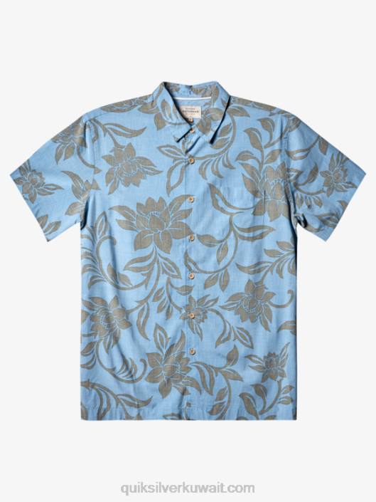 المائي قميص كل عطلة نهاية الأسبوع بأكمام قصيرة Quiksilver رجال 6800289 الغسق الأزرق في نهاية كل أسبوع ث