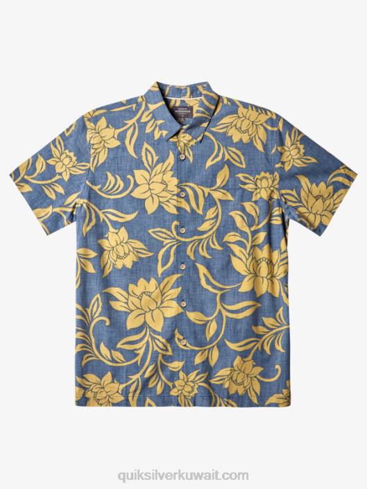 المائي قميص كل عطلة نهاية الأسبوع بأكمام قصيرة Quiksilver رجال 6800290 شارة زرقاء في نهاية كل أسبوع ث