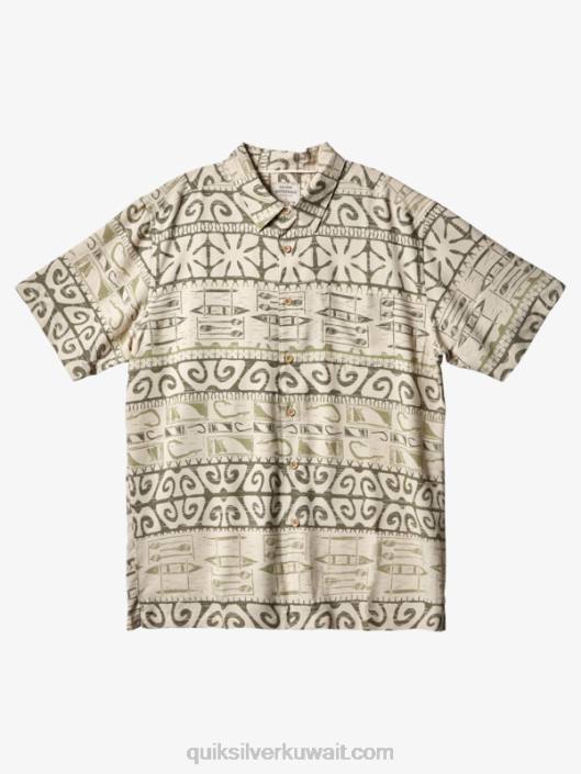 رجل الماء على الأشجار قميص قصير الأكمام Quiksilver رجال 6800291 الشاي على الأشجار