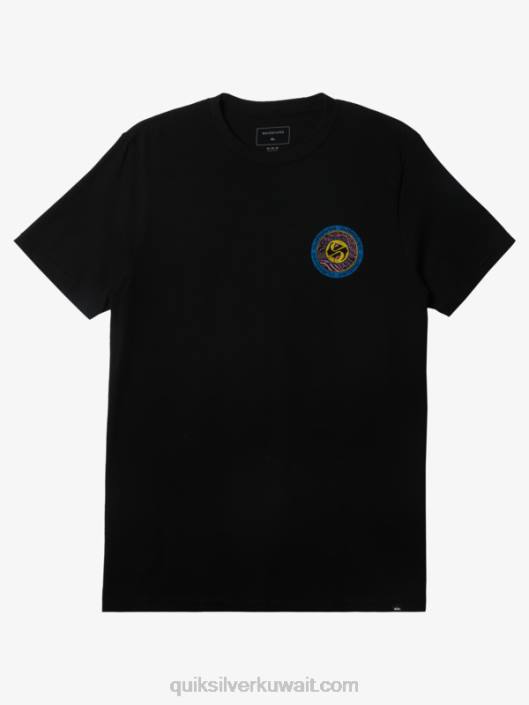 دوائر نهاية تي شيرت Quiksilver رجال 6800308 أسود