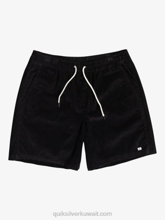 السراويل الحبل تاكر Quiksilver رجال 6800360 أسود