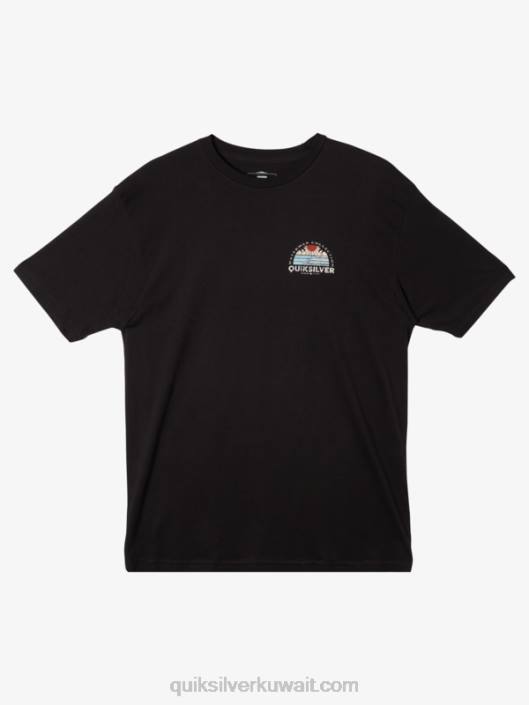 الماء تعيين عرض تي شيرت Quiksilver رجال 680039 أسود