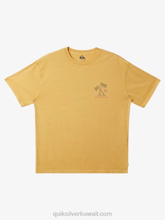 طقوس الغروب تي شيرت Quiksilver رجال 6800390 صفار أصفر