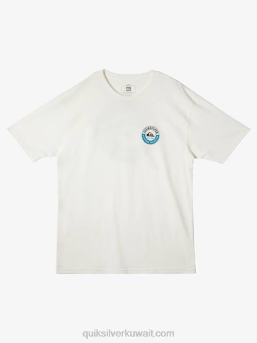 تي شيرت سمكة قرش البحر Quiksilver رجال 680041 سنو وايت