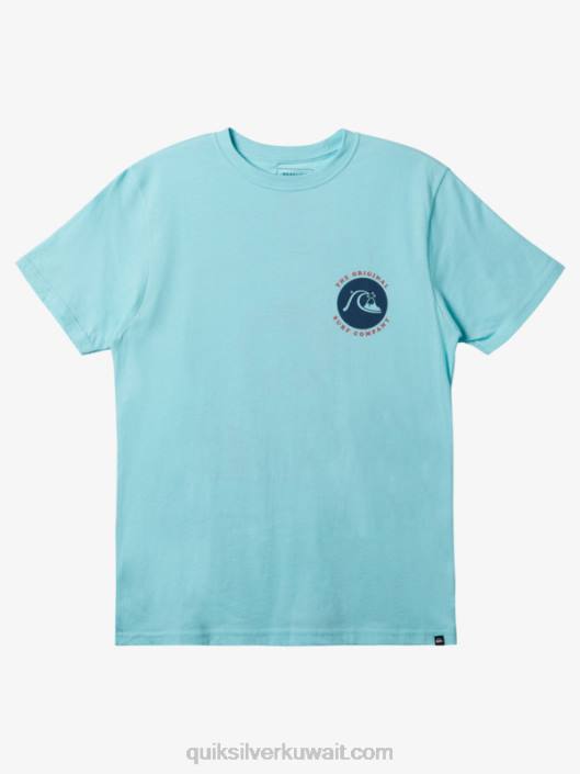 تي شيرت مختوم Quiksilver رجال 6800412 ملاك الخلنج الأزرق