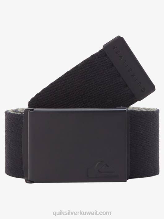 حزام حزام المربى Quiksilver رجال 680042 أسود