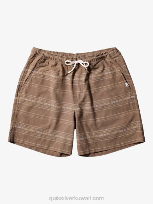 السراويل تايسر جاكار Quiksilver رجال 6800421 جاكار ميني رمادي زيتوني