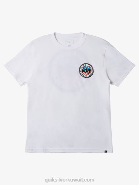 متعة الصيف تي شيرت Quiksilver رجال 6800469 أبيض