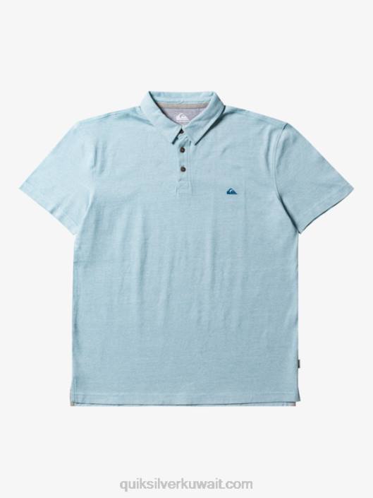 قميص بولو بأكمام قصيرة Quiksilver رجال 6800477 النقش الأزرق