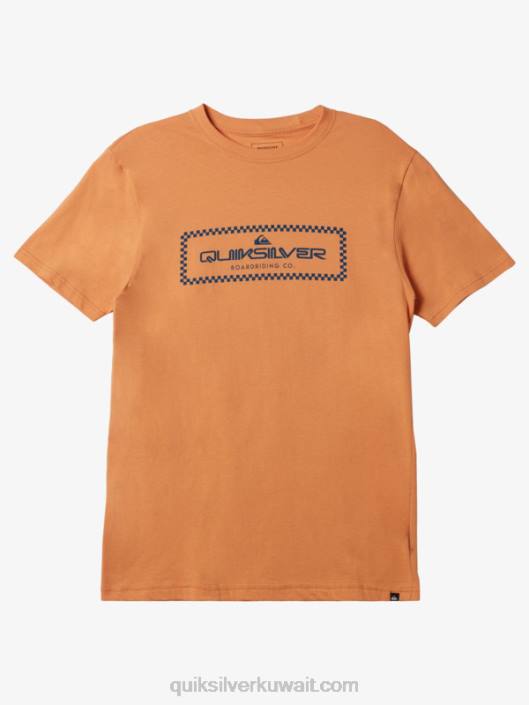 تي شيرت فحص المطر Quiksilver رجال 6800507 تان النحاس