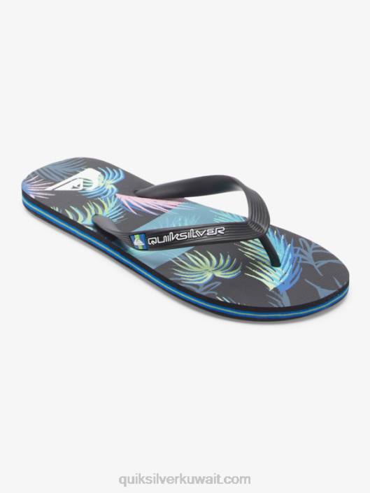 شبشب فن مولوكاي Quiksilver رجال 6800517 أسود / أزرق