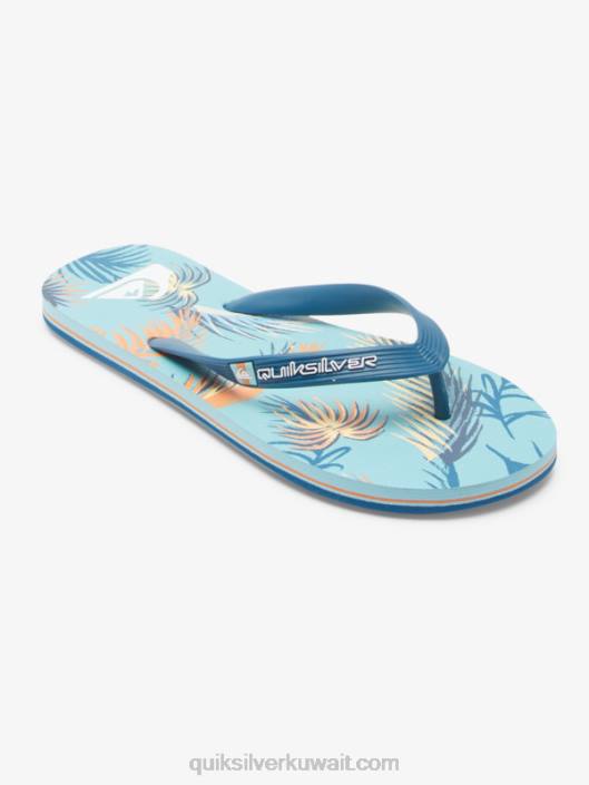 شبشب فن مولوكاي Quiksilver رجال 6800519 أزرق / أسود / أصفر