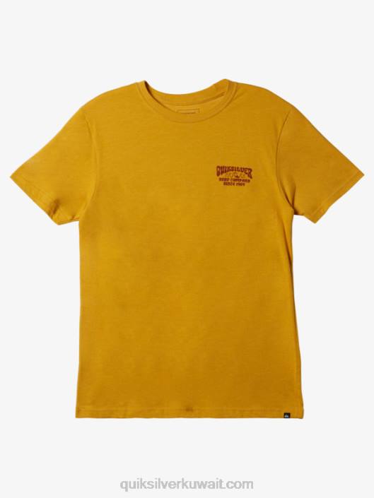 تي شيرت وزارة الدفاع قفل Quiksilver رجال 6800527 هيذر الذهب الكتلة
