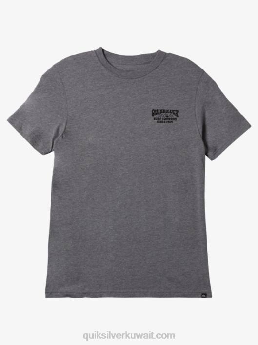 تي شيرت وزارة الدفاع قفل Quiksilver رجال 6800528 هيذر رمادي متوسط
