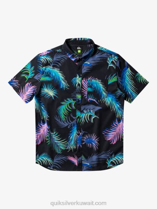 قميص بأكمام قصيرة خلل استوائي Quiksilver رجال 6800551 خلل استوائي أسود