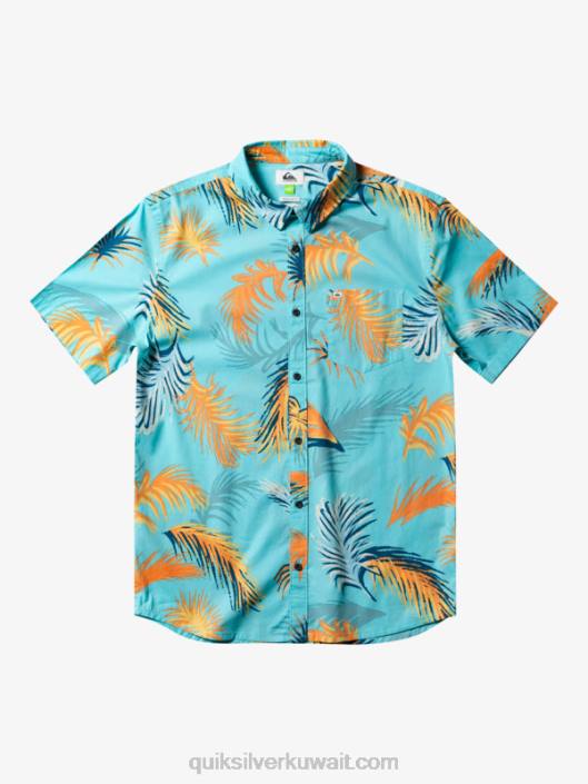 قميص بأكمام قصيرة خلل استوائي Quiksilver رجال 6800552 الملاك الأزرق خلل الاستوائية
