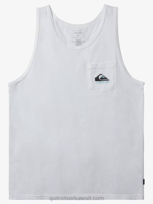 أومني تيشيرت بدون أكمام Quiksilver رجال 6800557 أبيض