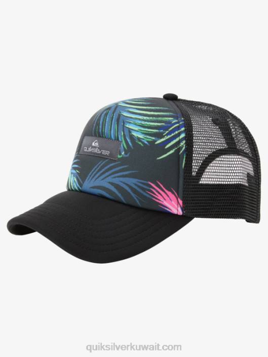 قبعة سائق شاحنة العقعق Quiksilver رجال 6800562 أسود
