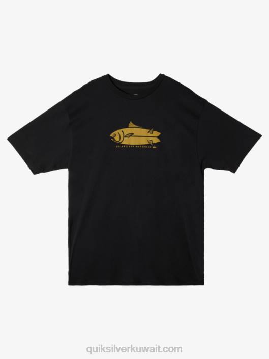 تي شيرت حكايات سمكة الماء Quiksilver رجال 680058 أسود
