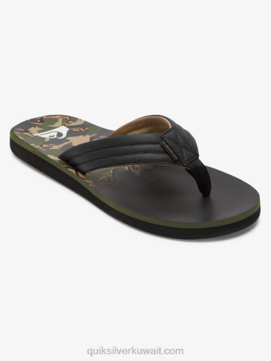 صندل بطبعة كارفر Quiksilver رجال 6800613 أخضر 1