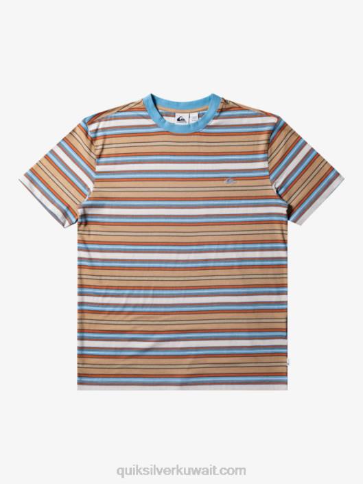 تي شيرت مخطط جيلر Quiksilver رجال 6800631 شريط جيلر تاوس