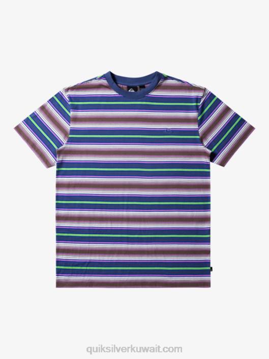 تي شيرت مخطط جيلر Quiksilver رجال 6800632 شريط غيلر بيرينغ