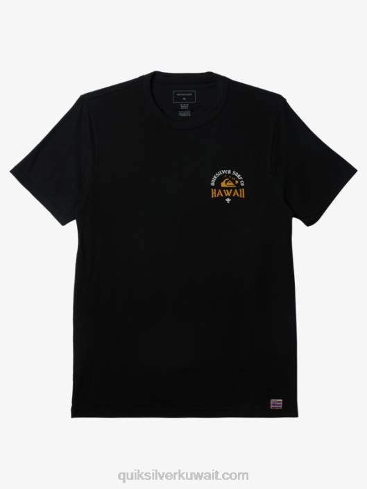 تي شيرت هاواي الديك الملكي Quiksilver رجال 6800672 أسود