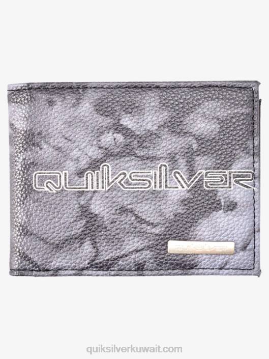 محفظة ثلاثية قابلة للطي Quiksilver رجال 6800728 أسود / أبيض