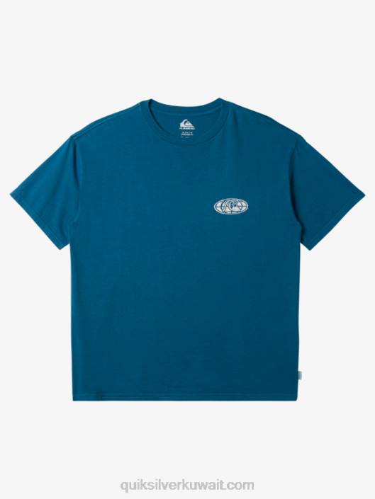 كلير ماين تي شيرت Quiksilver رجال 6800742 الأزرق المغربي