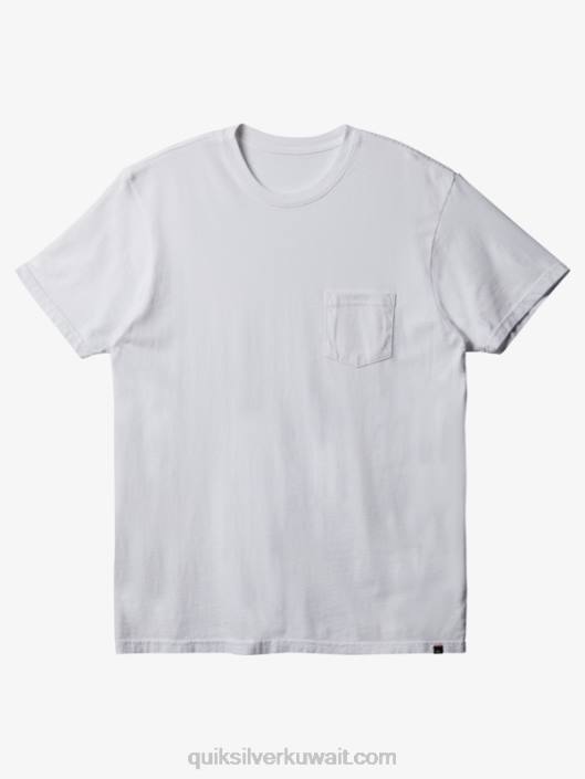 تي شيرت الجيب اليومي Quiksilver رجال 6800893 أبيض