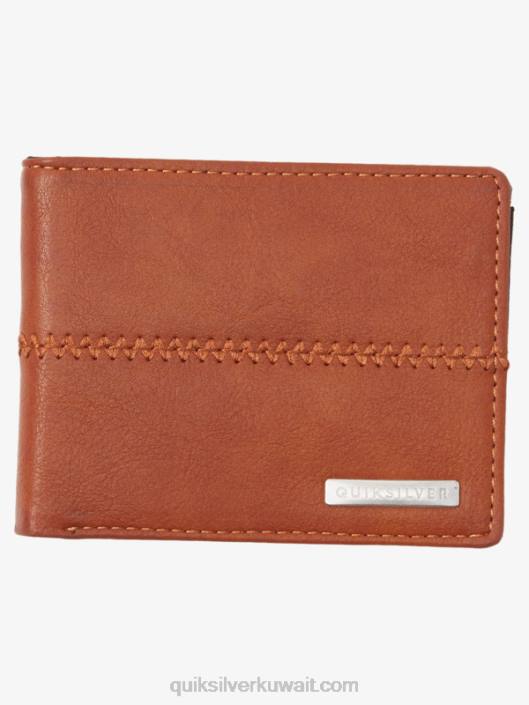 محفظة ثلاثية الطيات مخيط Quiksilver رجال 6800908 ممحاة