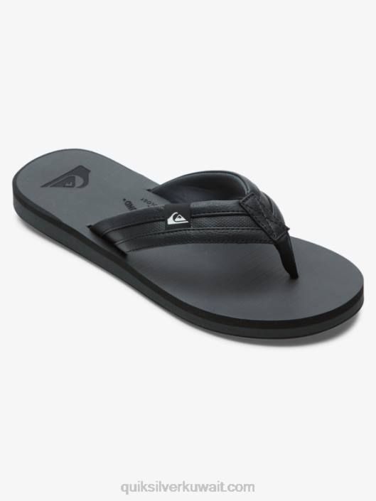 صنادل كارفر Quiksilver رجال 6800938 أسود