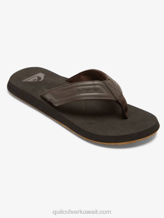 الصنادل الشريحة القرد وجع الأساسية Quiksilver رجال 6800972 البني 1