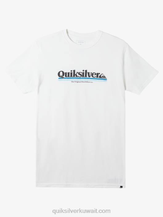 بين السطور تي شيرت Quiksilver رجال 6800978 أبيض