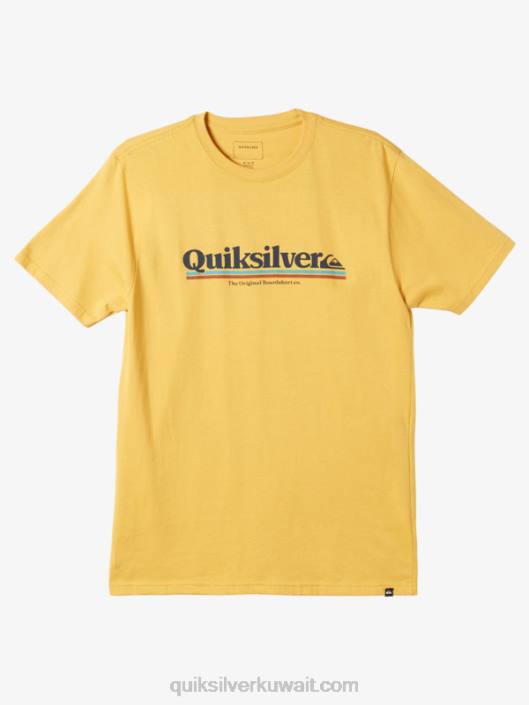 بين السطور تي شيرت Quiksilver رجال 6800979 ذهب لامع