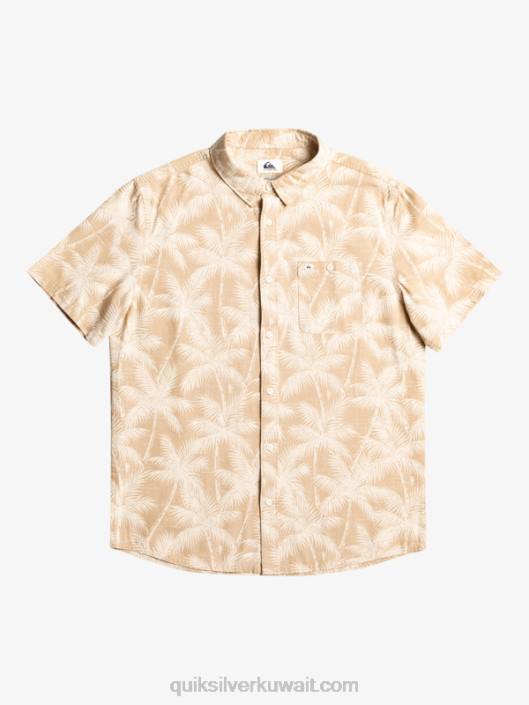 قميص قصير الأكمام عابرة Quiksilver رجال 6800994 لحظة عابرة الشاطئ