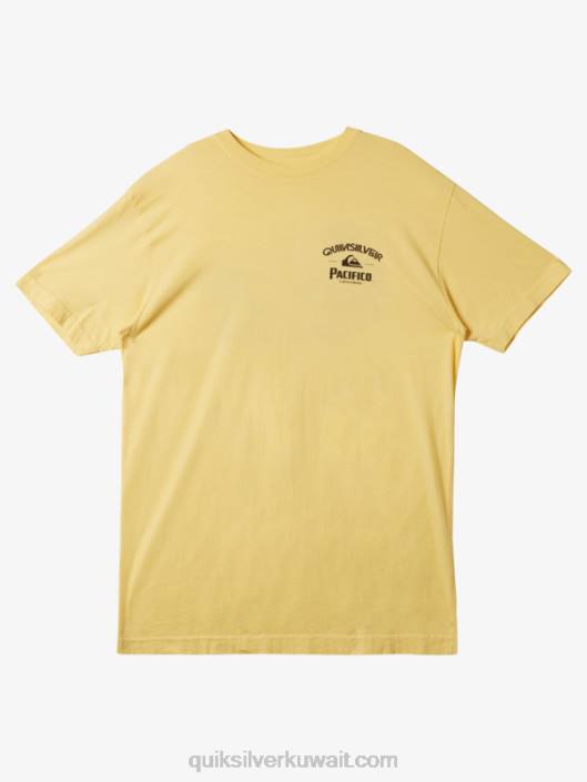 تي شيرت القفل Quiksilver x Pacifico رجال 68002 ذهب