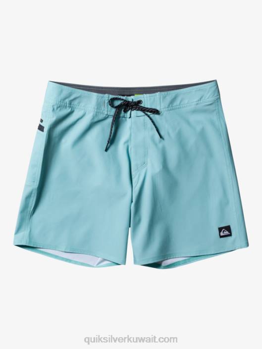 Surfsilk kaimana 16 شورت بورد Quiksilver رجال 6800340 النقش الأزرق