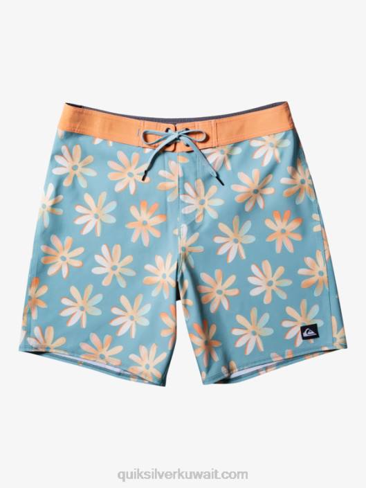 Surfsilk qs 69 18 شورت بورد Quiksilver رجال 6800240 النقش الأزرق