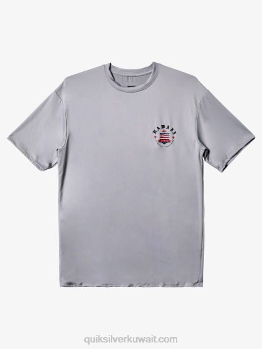 تي شيرت هاواي رويال UPF 50 قصير الأكمام لركوب الأمواج Quiksilver رجال 68001124 البرد