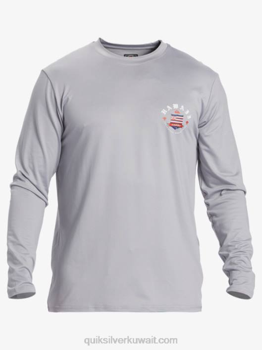 تي شيرت هاواي رويال UPF 50 طويل الأكمام لركوب الأمواج Quiksilver رجال 6800925 البرد