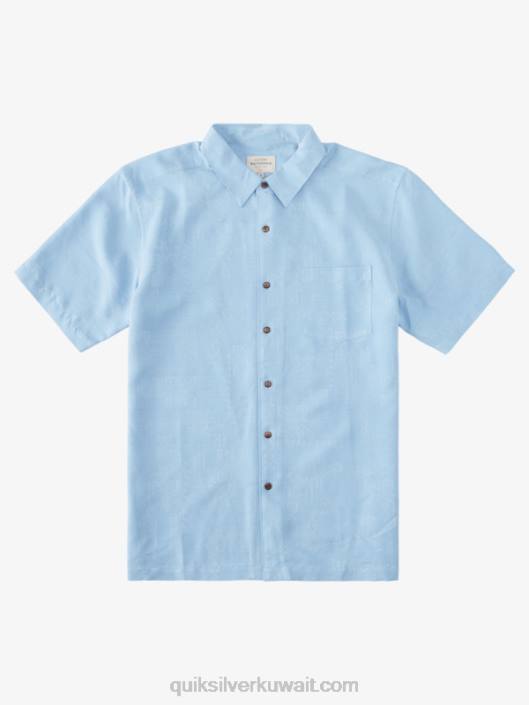 Waterman Manele Bay قميص قصير الأكمام Quiksilver رجال 6800800 الغسق الأزرق