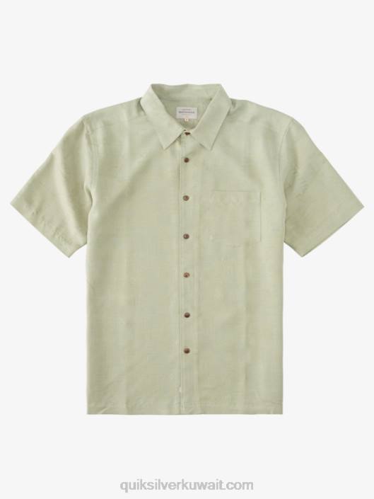 Waterman Manele Bay قميص قصير الأكمام Quiksilver رجال 6800801 شاي