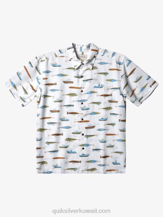 Waterman السحب أسبوع قميص تقني قصير الأكمام Quiksilver رجال 6800440 سحب الشاي أسبوع ث