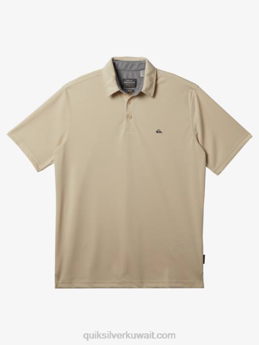 قميص بولو Waterman Water بأكمام قصيرة Quiksilver رجال 680095 أرز بني