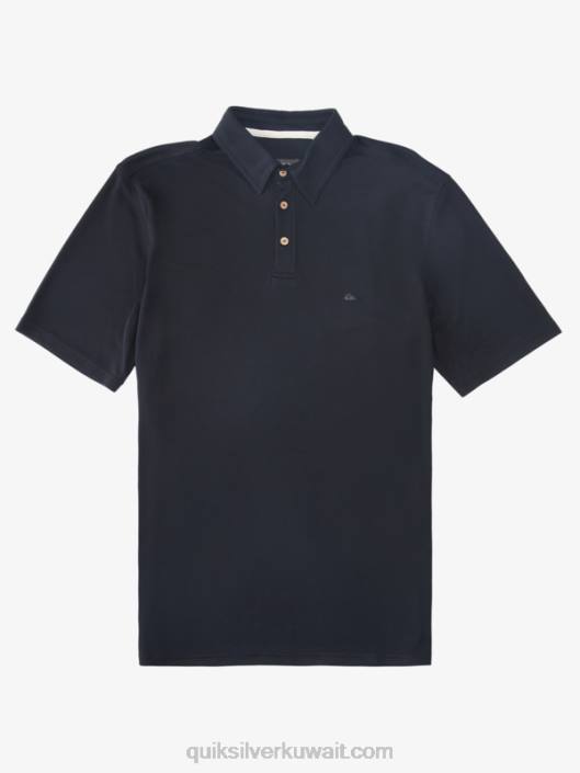 Waterman Waterpolo قميص بولو بأكمام قصيرة Quiksilver رجال 6800245 أسود