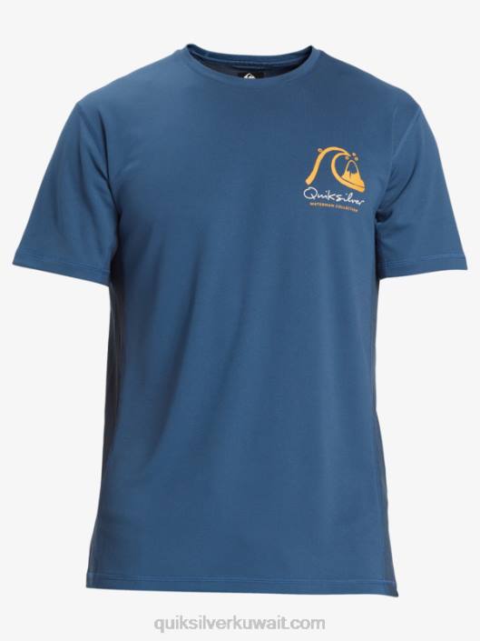 تي شيرت Waterman bamboo check 2 upf 50 قصير الأكمام Quiksilver رجال 6800275 الراية الزرقاء